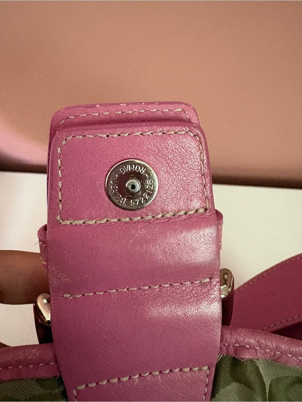 Y2K Coach pink back